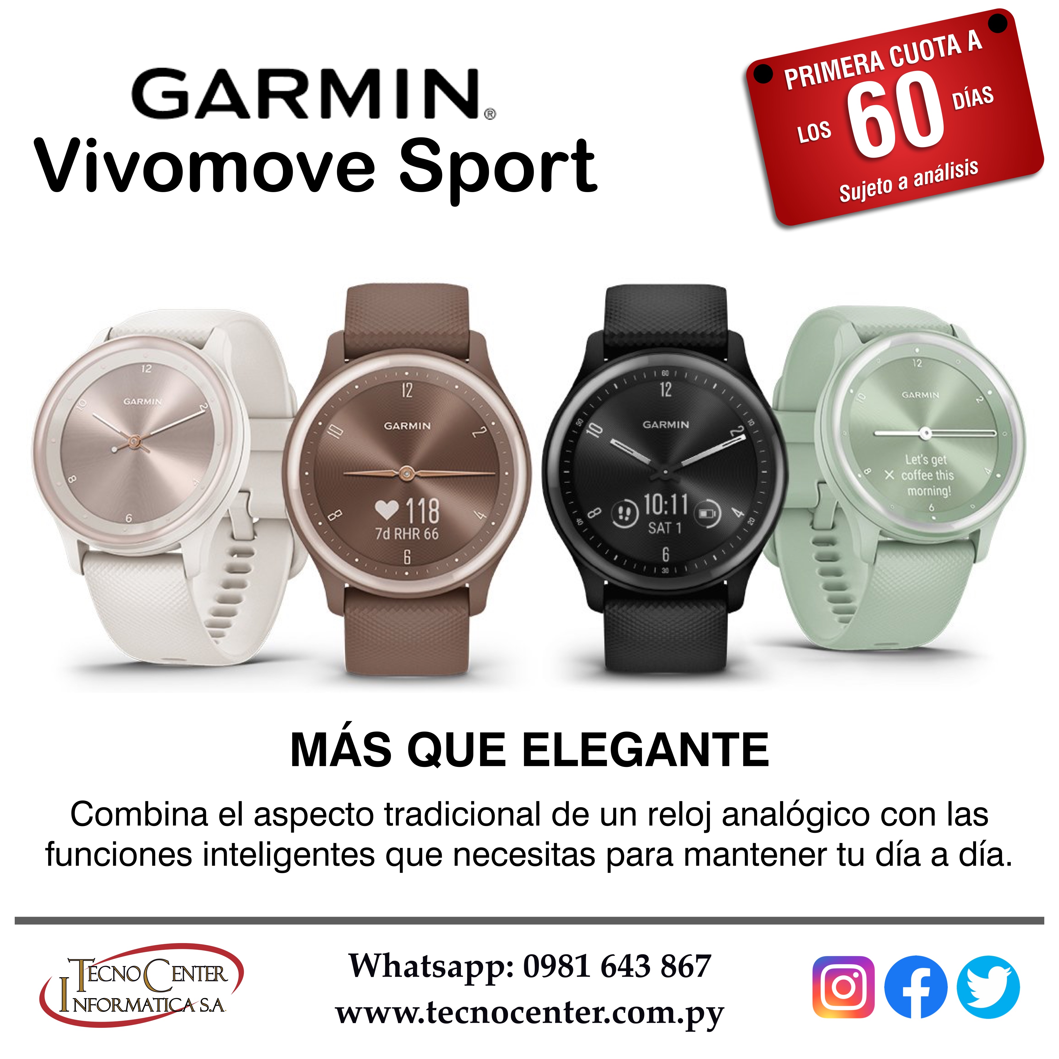Smartwatch Garmin Vivomove Sport